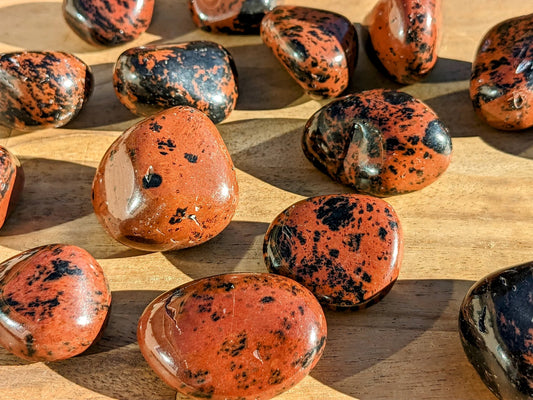 Mahogany Obsidian Tumbled Stones
