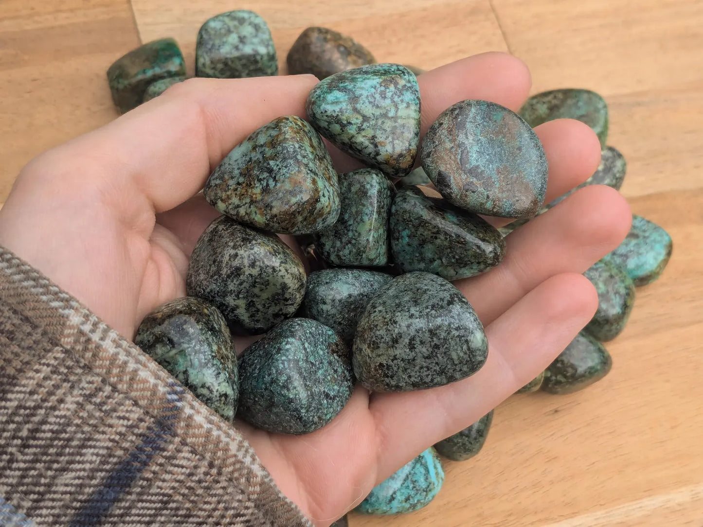 Genuine African Turquoise Tumbled Stones