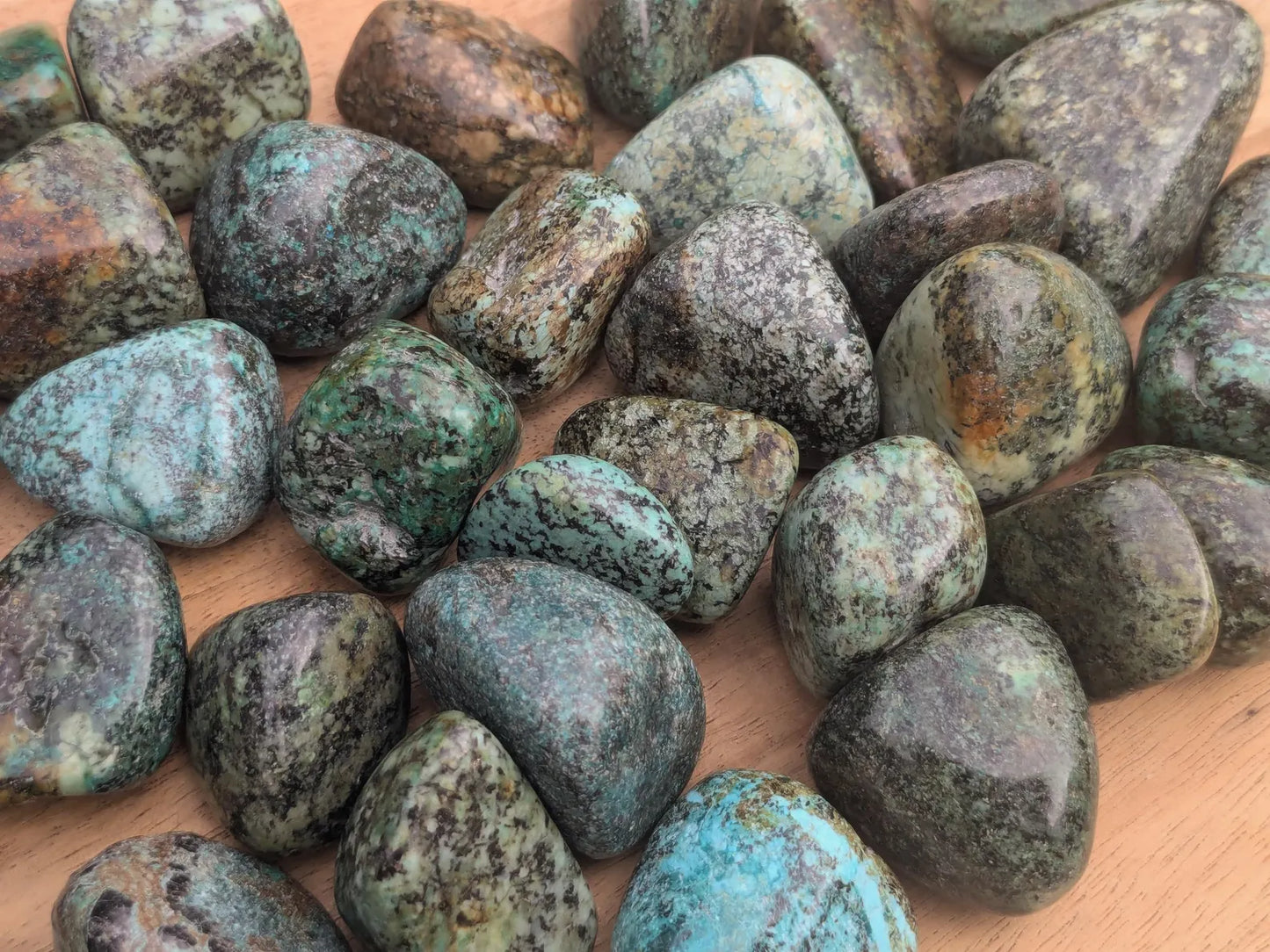 Genuine African Turquoise Tumbled Stones