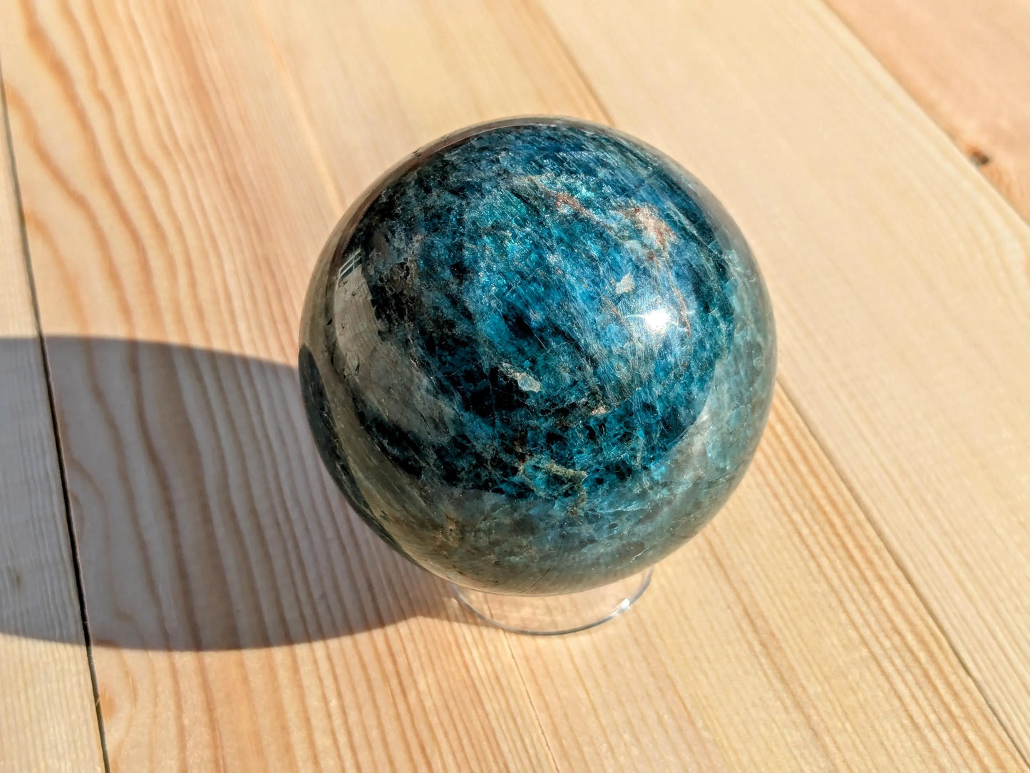 Blue Apatite Sphere - OOAK