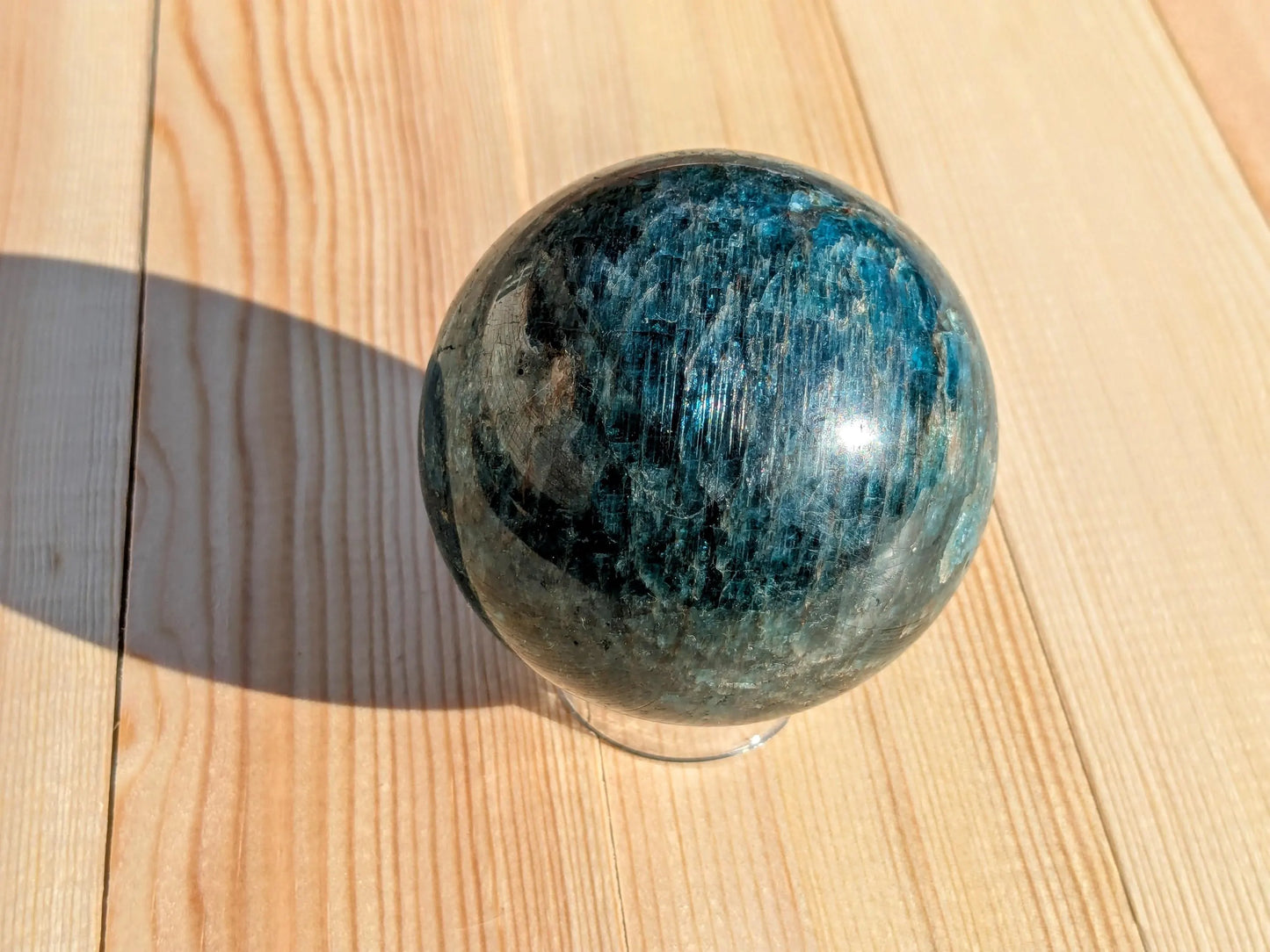 Blue Apatite Sphere - OOAK