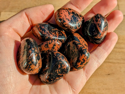Mahogany Obsidian Tumbled Stones
