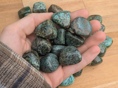 Genuine African Turquoise Tumbled Stones