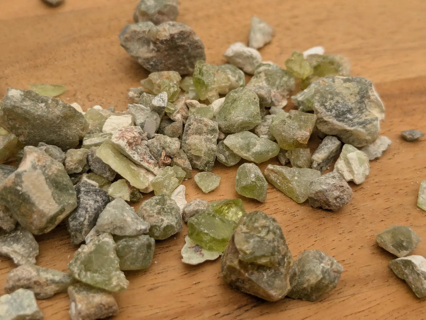 Raw Peridot Specimen Lots