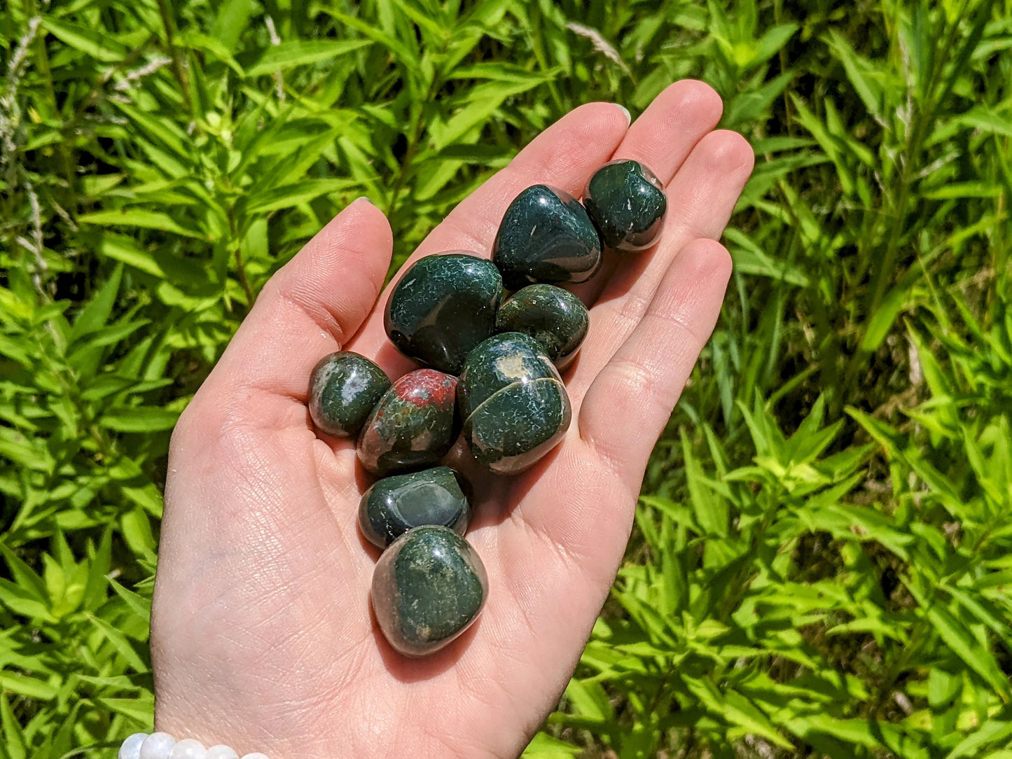 Bloodstone Tumbled Stones