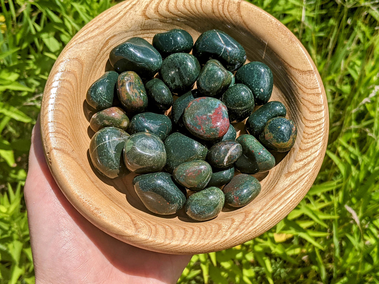 Bloodstone Tumbled Stones