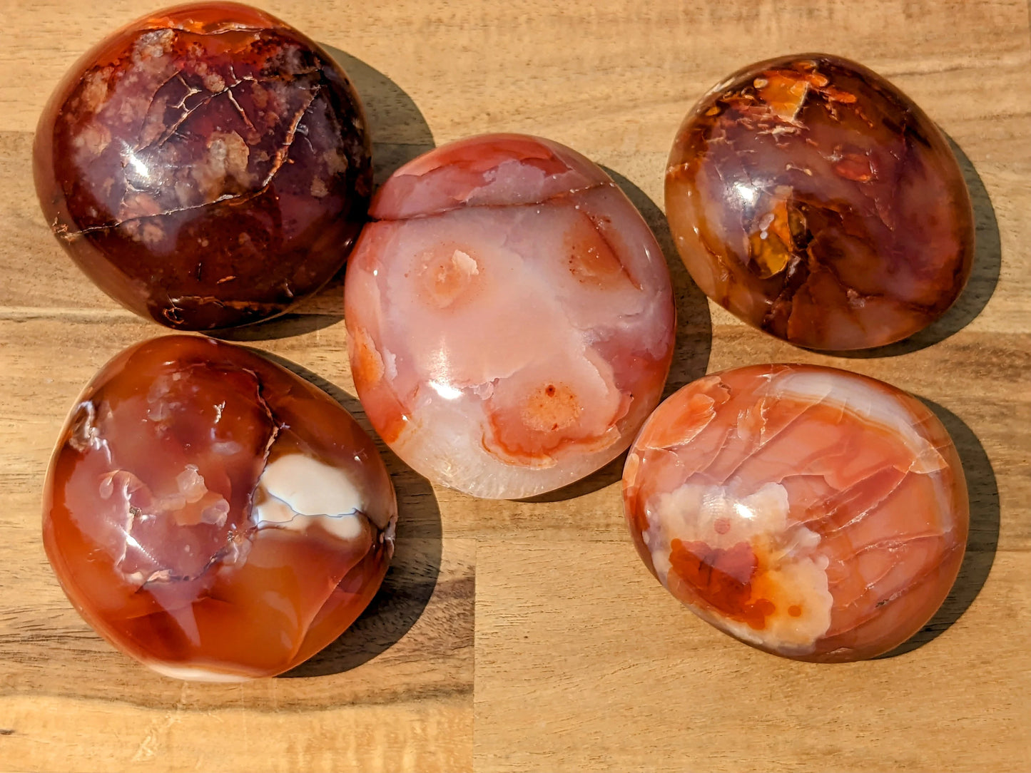 Carnelian Palm Stones