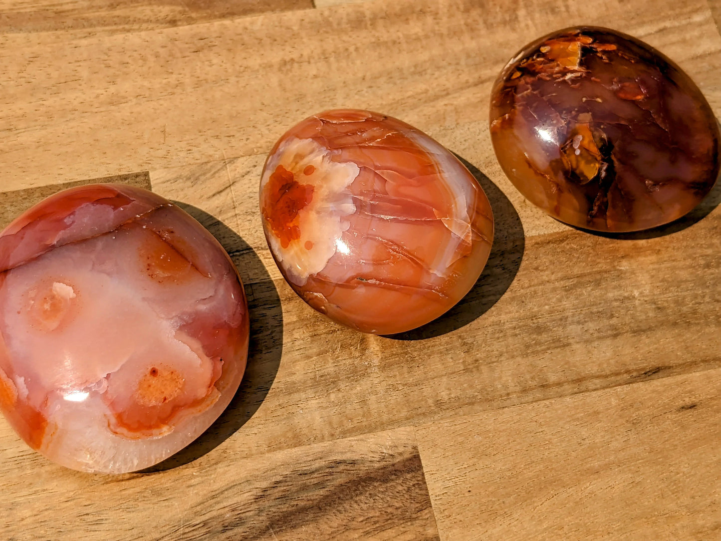 Carnelian Palm Stones