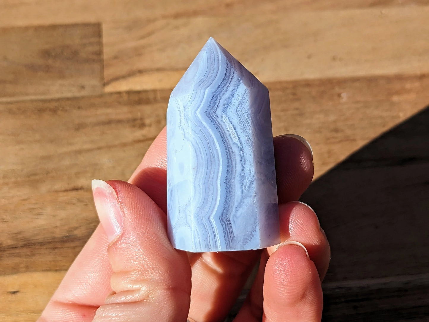 Blue Lace Agate Tower - OOAK