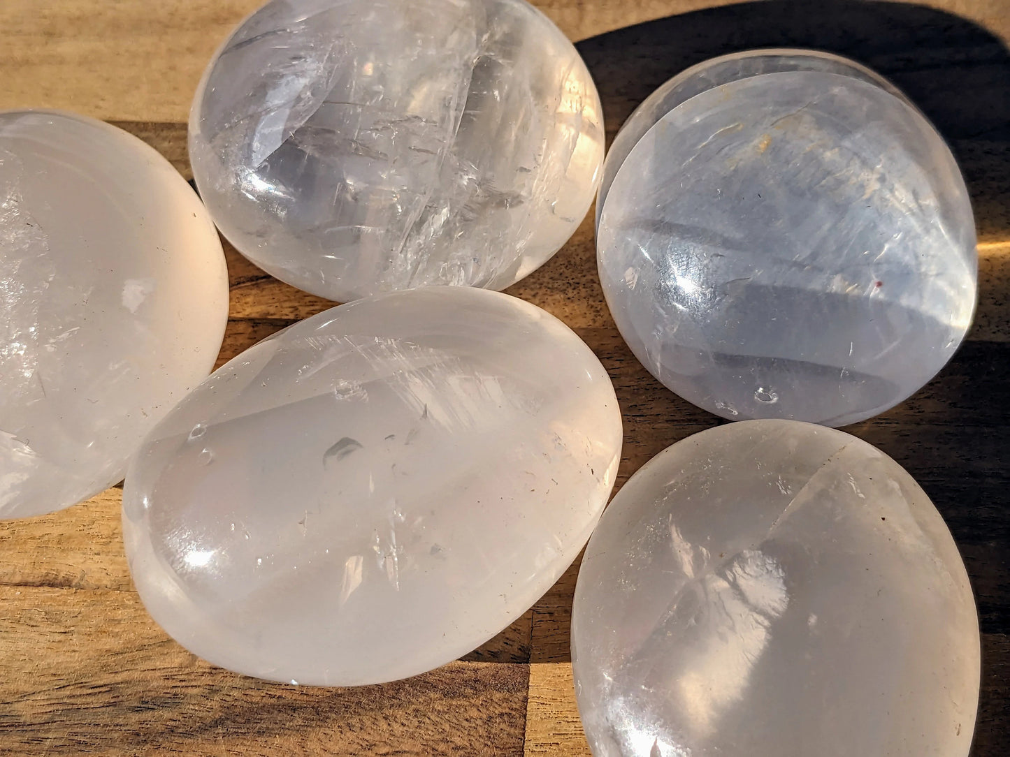 Moon Quartz Palm Stones