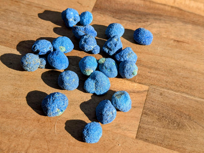 Rare Genuine Azurite Blueberries