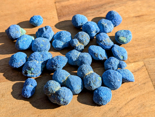 Rare Genuine Azurite Blueberries