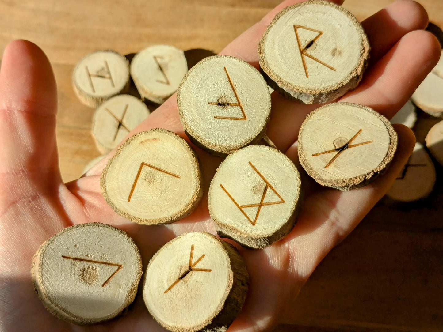 Poplar Wood Rune Set