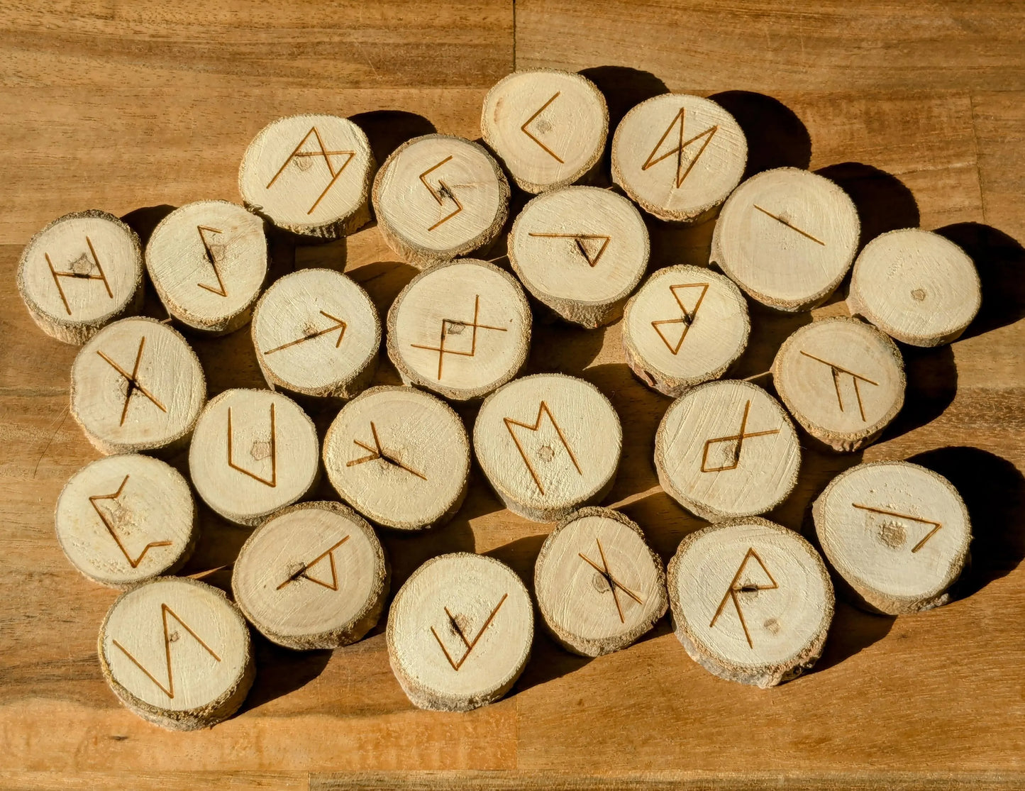 Poplar Wood Rune Set