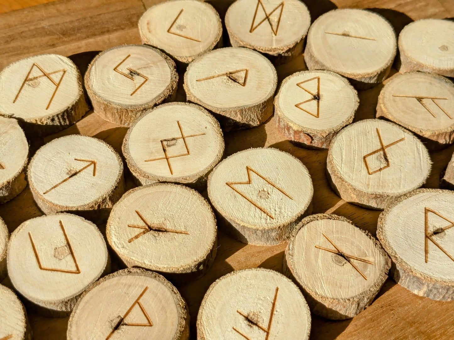 Poplar Wood Rune Set