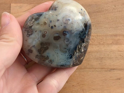 Dendritic Agate Heart - OOAK