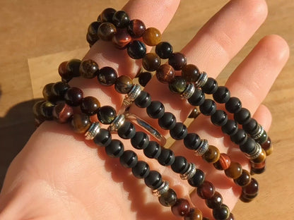 Multicolor Tiger's Eye Stretch Bracelets