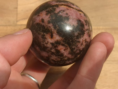 Rhodonite Sphere - OOAK