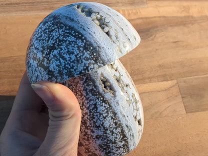 Druzy Ocean Jasper Mushroom - OOAK