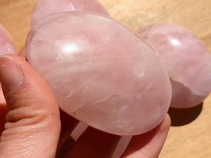 Rose Quartz Palm Stones