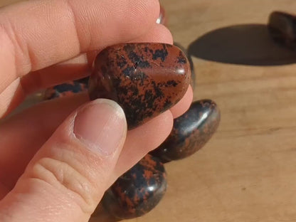 Mahogany Obsidian Tumbled Stones