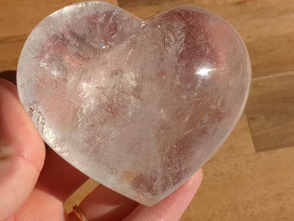 High Quality Clear Quartz Heart - OOAK