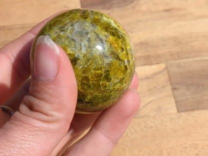 Green Opal Sphere - OOAK