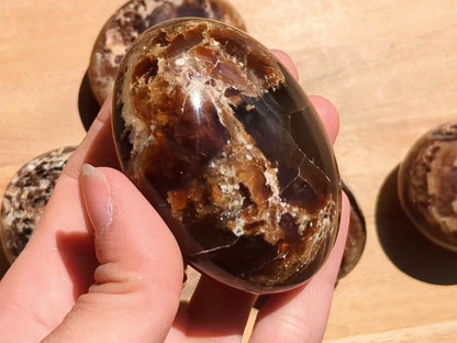 Black Opal XL Palm Stones