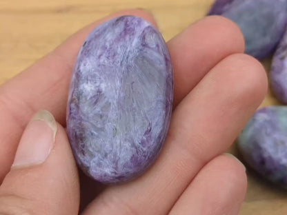 Charoite Palm Stones