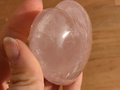 Rose Quartz Heart - OOAK