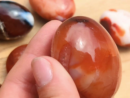 Carnelian Palm Stones