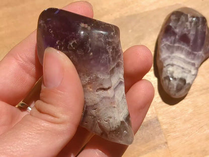 Chevron Amethyst Polished Points
