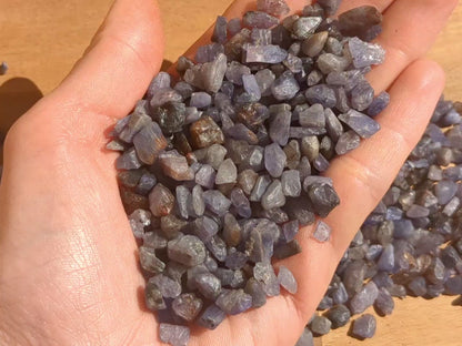 Blue Sapphire Rough Chips - 10g Lots