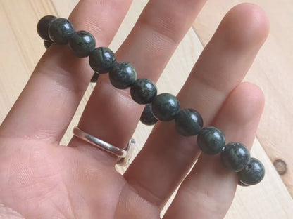 Kambaba Jasper Beaded Stretch Bracelets