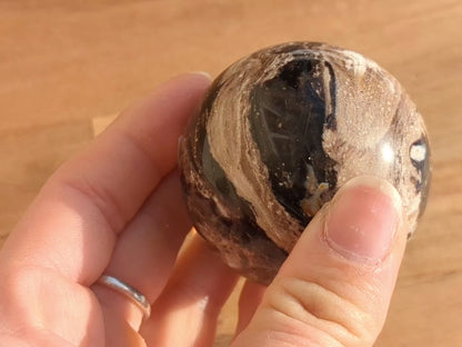 Black Opal Sphere - OOAK