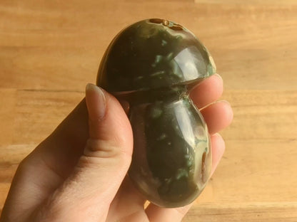 Unique Polychrome Jasper Mushroom - OOAK