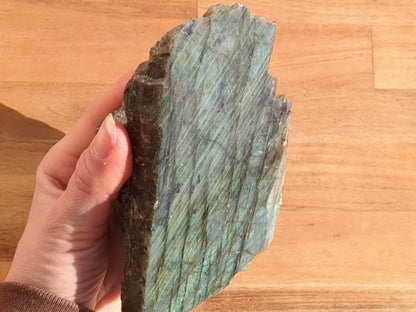 Golden Labradorite One-Sided Free Form - OOAK