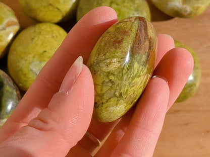 Green Opal Palm Stones