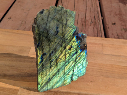 Golden Labradorite One-Sided Free Form - OOAK