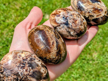 Black Opal XL Palm Stones