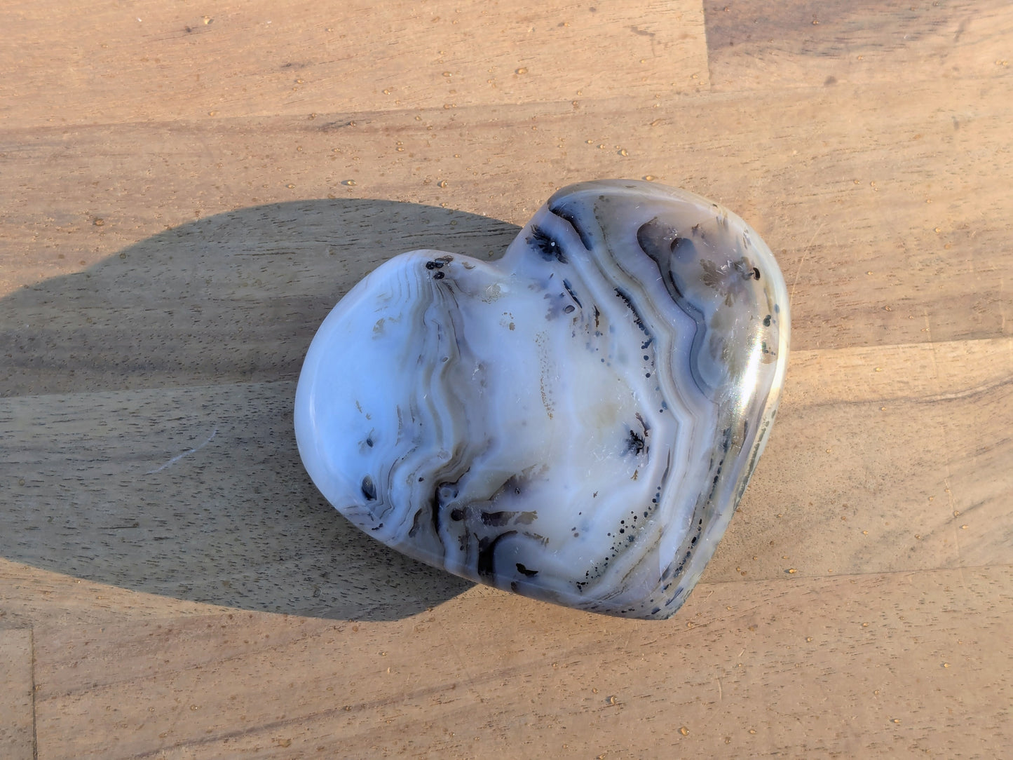 Dendritic Agate Heart - OOAK