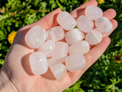 Mangano Calcite Tumbled Stones