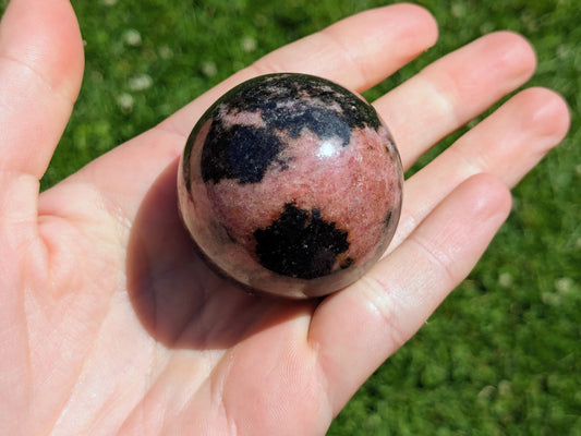 Rhodonite Sphere - OOAK