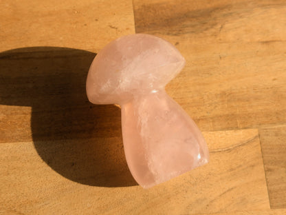 Rose Quartz Mushroom - OOAK