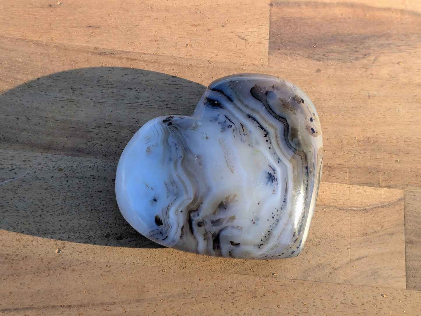 Dendritic Agate Heart - OOAK