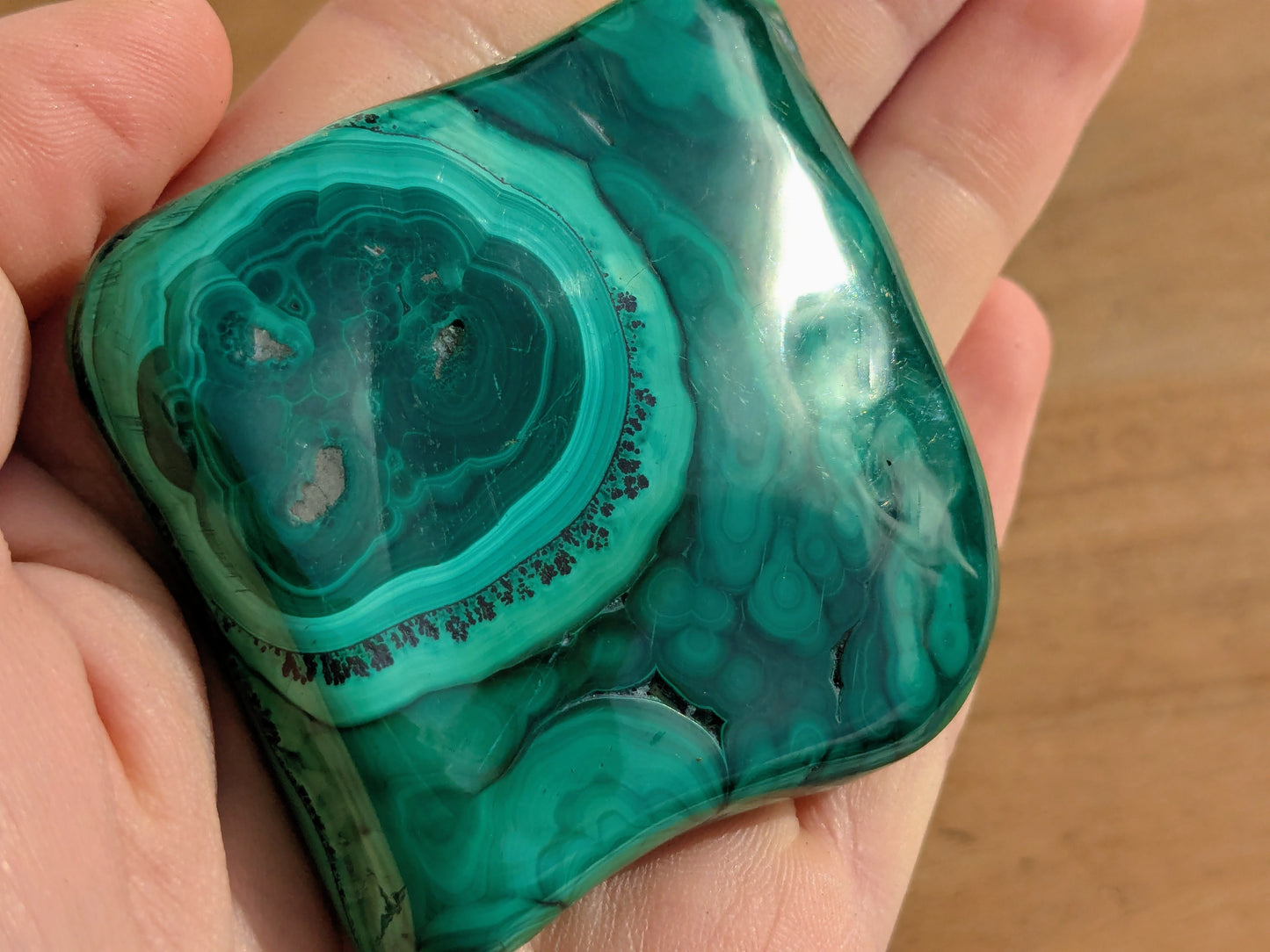 Polished Malachite Specimen - OOAK