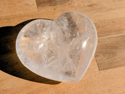 High Quality Clear Quartz Heart - OOAK