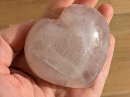 Rose Quartz Heart - OOAK