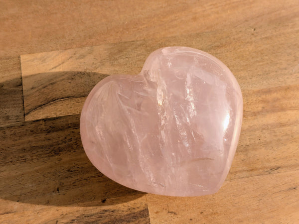 Rose Quartz Heart - OOAK