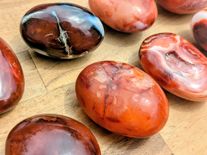 Carnelian Palm Stones
